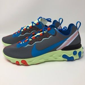 NEW Nike React Element 55 Volt Blue Stardust Sz 10